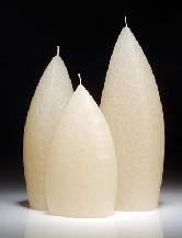 Ivory set of FF#16 candles.