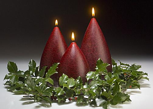 Berry Red candles from Barrick Design.